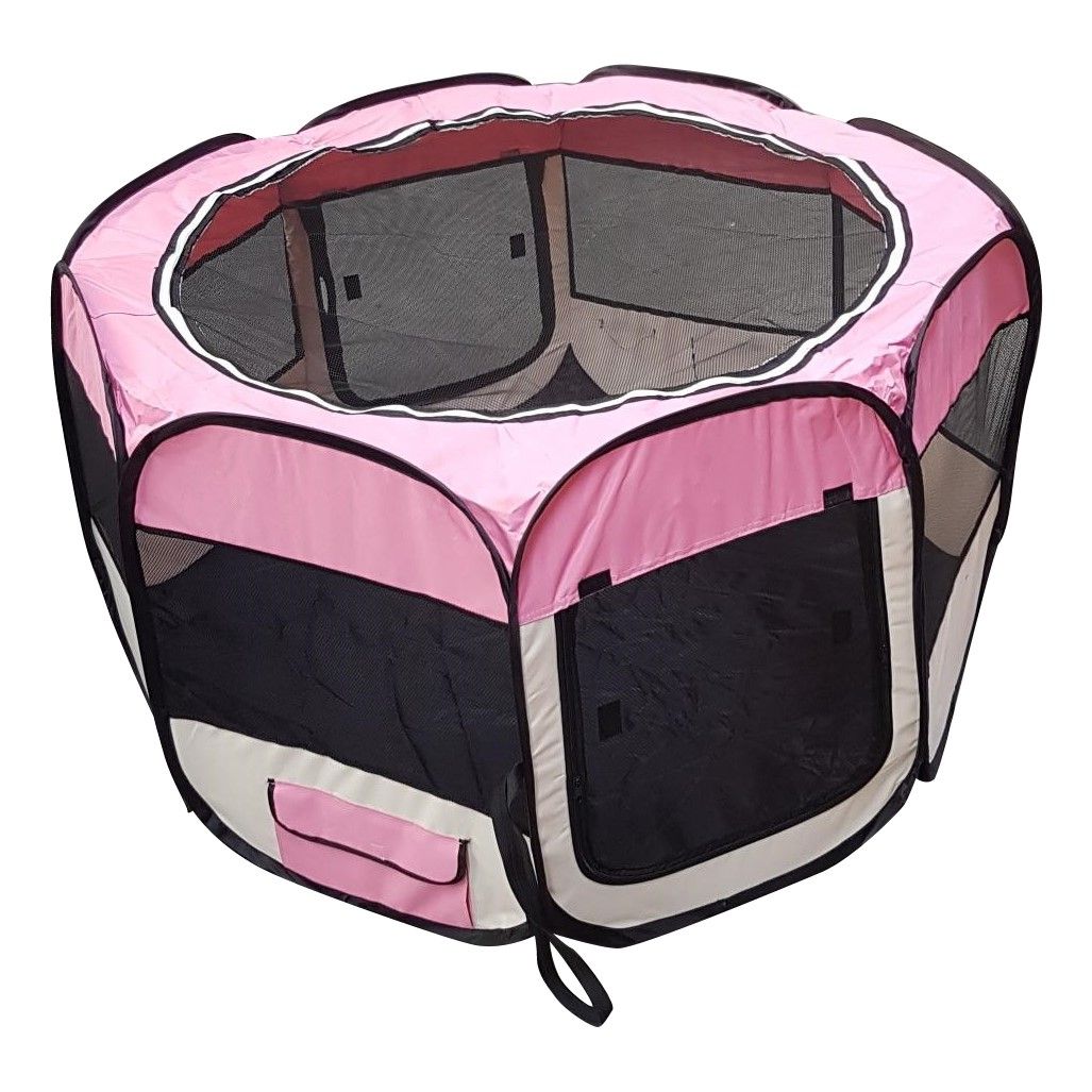 Topmast Puppyren Nylon Roze - 8 hoekig