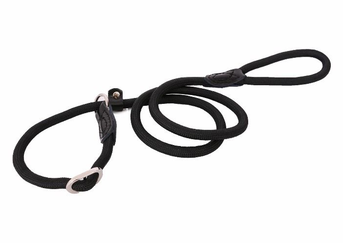 Retrieverlijn - Jachtlijn met Stop Freestyle 130 cm | 13 mm Zwart