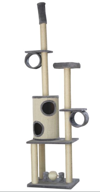 Topmast Krabpaal RENO - Grijs - 60 x 50 x 235-250 cm