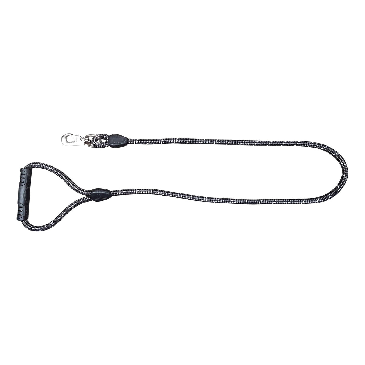 Showlijn met handvat 130 cm | 12 mm Zwart-Zilver