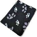 Afgebiesd Vet Bed - Furfleece - Zwart 3 Kleur