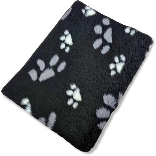 Afgebiesd Vet Bed - Furfleece - Zwart 3 Kleur