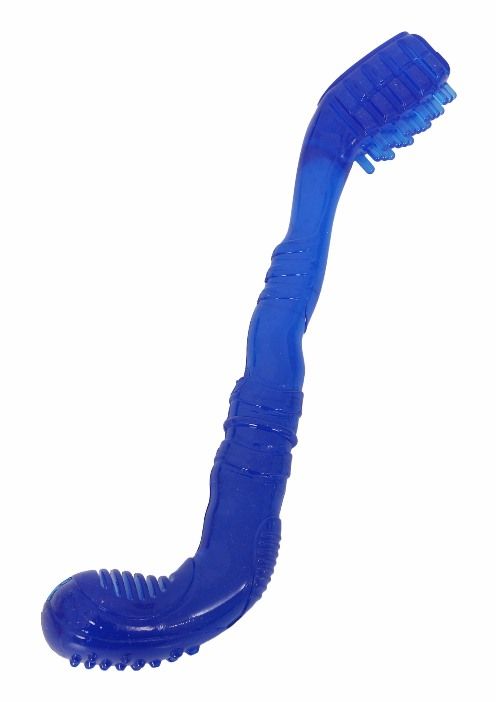 Topmast Dog Chew Brush - TPR Rubber - Blauw - 28 cm