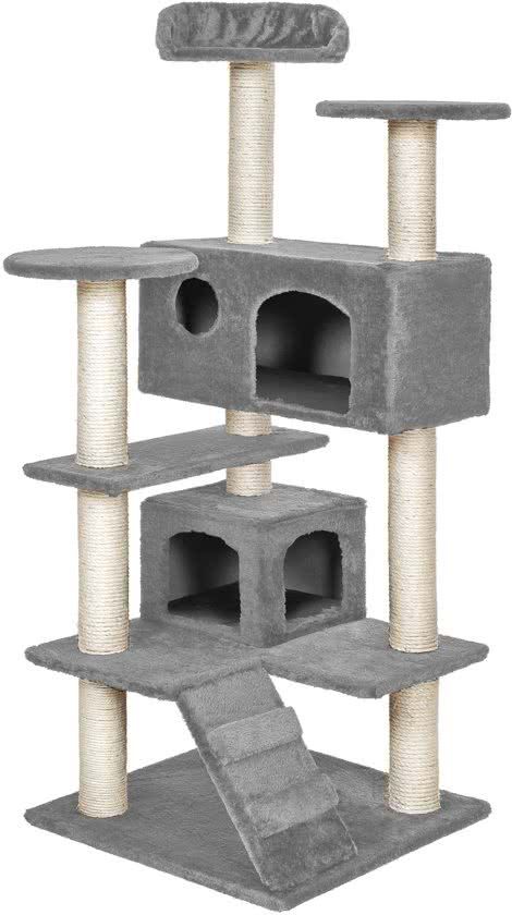  Topmast Krabpaal Mickey - Grijs - 50 x 50 x 125 cm