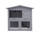 Topmast Konijnenhok hout  101 X 55 X 100 CM grey washed
