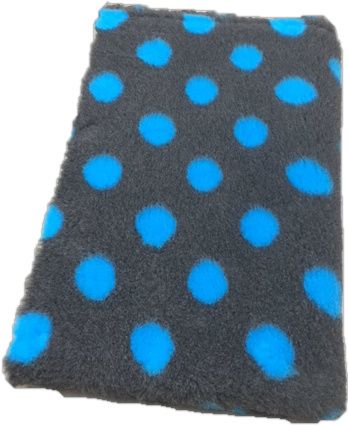 Vet Bed Antraciet met Turquoise Nopjes Latex Anti Slip