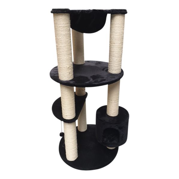 Topmast Heavy Krabpaal Alexandra Zwart 70 x 70 x 146 cm - Palen 12 cm Dik !