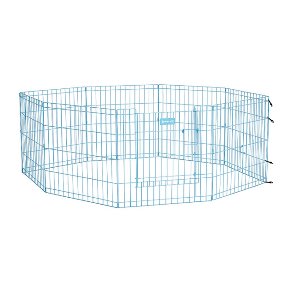 Topmast Puppyren Expandable - Blauw - Opvouwbaar XL - L 560 x H 60 cm