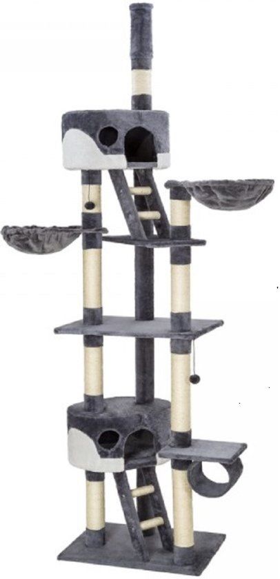 Topmast Krabpaal Dreamer Grijs Wit  120 x 50 x 240-260 cm
