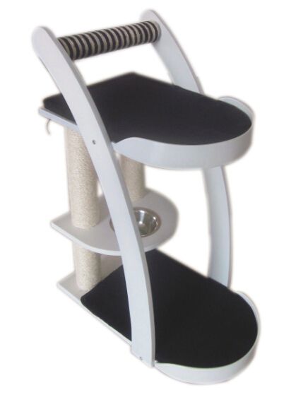 Topmast Krabmeubel Sanne  Wit - Zwart 60 x 36 x 81 cm
