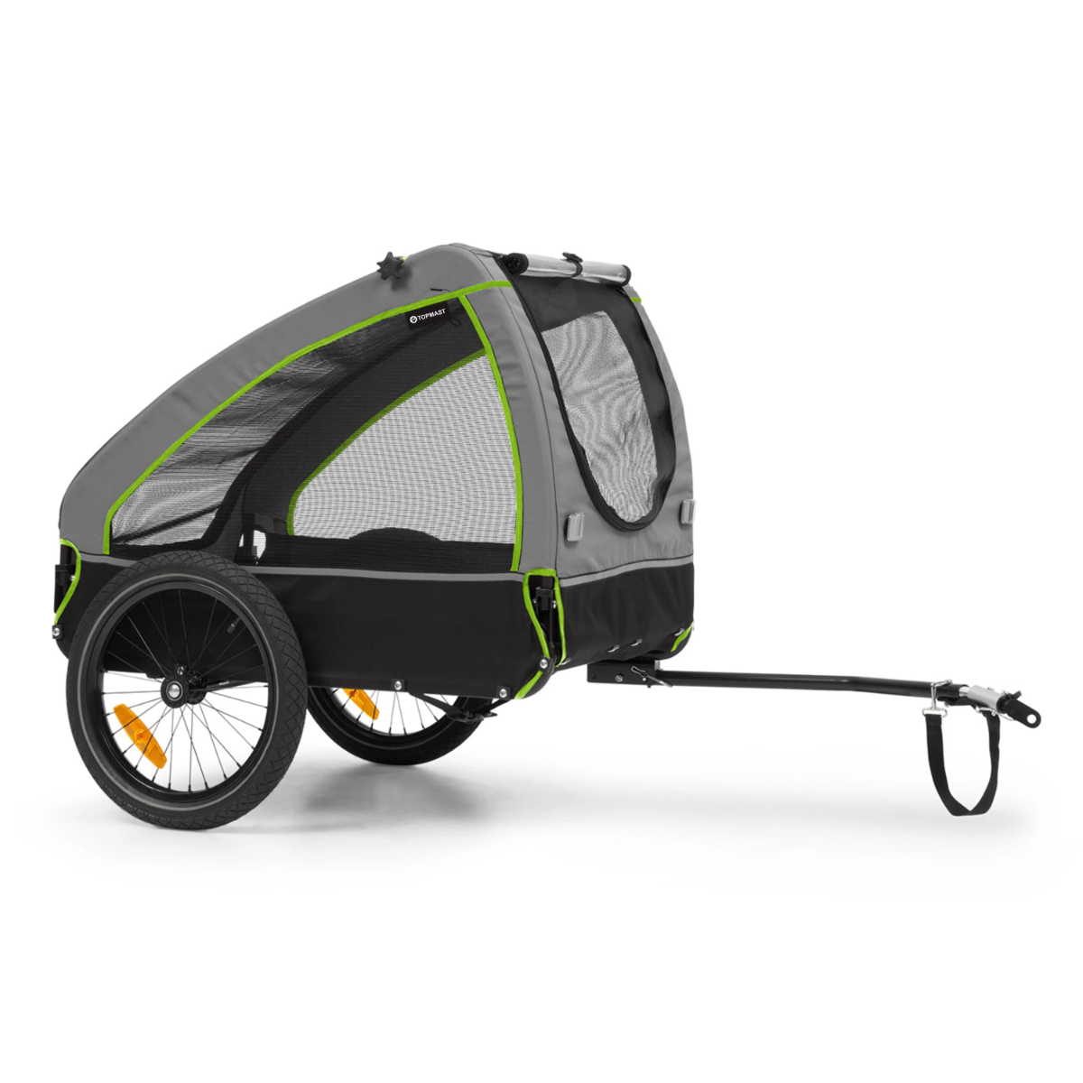 TOPMAST SHUTTLE Hondenfietskar - SmartSpace  - <45 kg - Zwart Groen - 54 x 58 x 86 cm