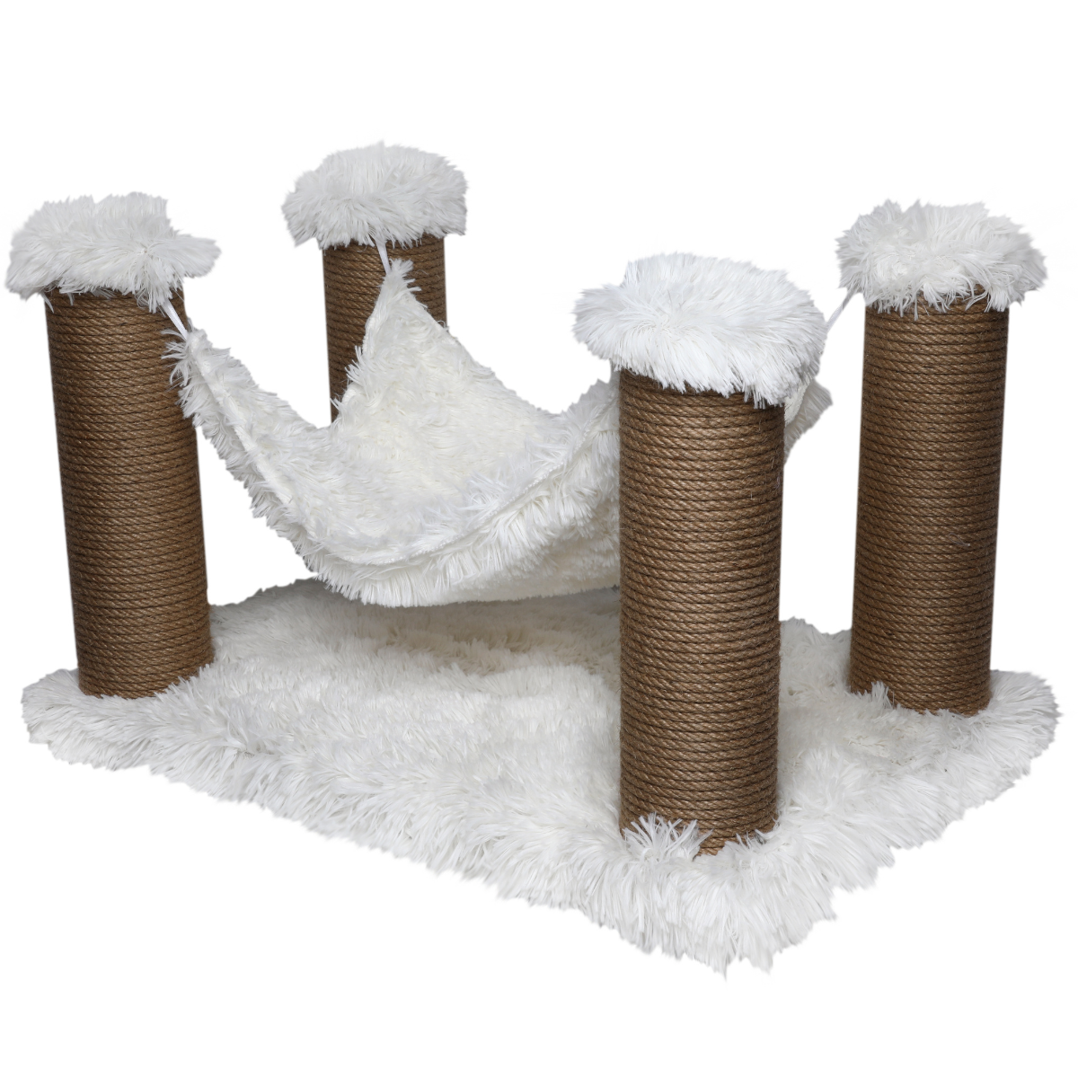 Topmast Krabpaal Fluffy Langhaar - Maui - Wit