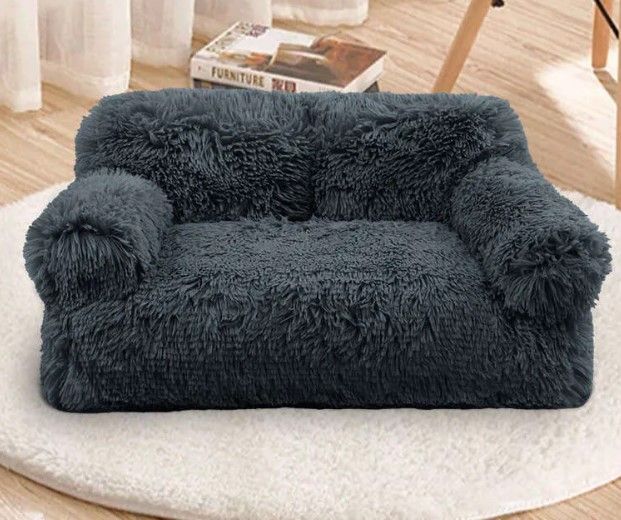 Topmast Fluffy Sofa - Antraciet - 66 x 48 x 33 cm 