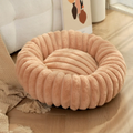 Topmast Donut - Geribbelde Pluche - Taupe - 50 cm
