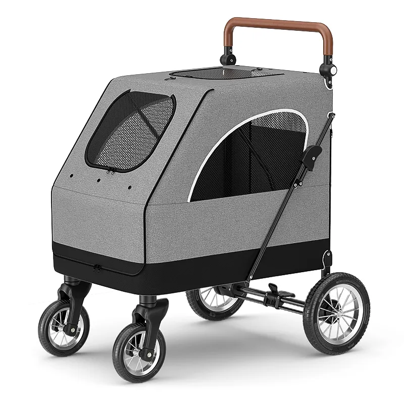 Topmast Hondenbuggy  Big Smart - Grijs - 4 Wielen - 40 Kilo Draagvermogen