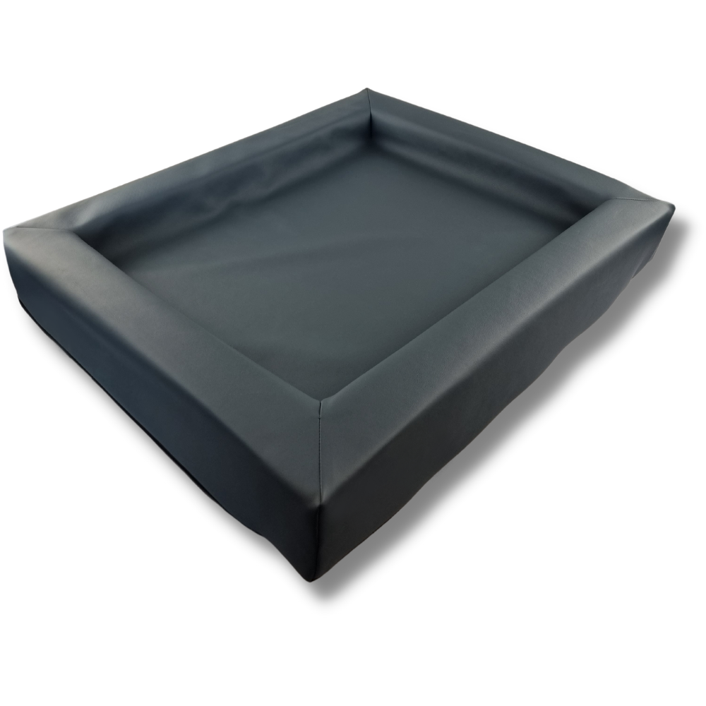 Topmast Loungebed Hondenkussen Leatherlook Antraciet