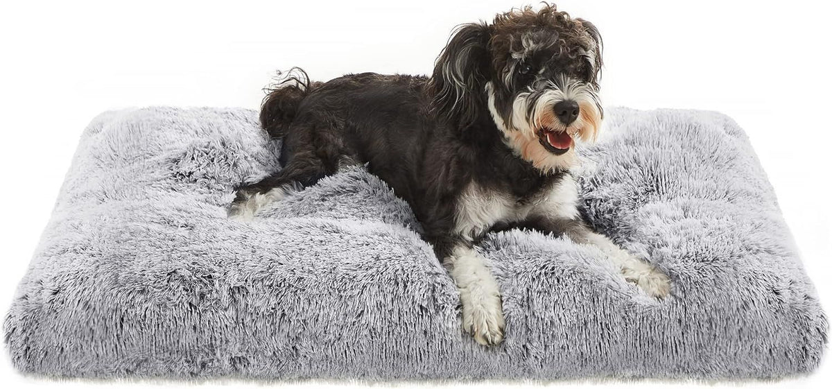 Topmast Hondenkussen Fuzzy - Soft Series - Grijs - Maat L - 100 x 75 x 22 cm