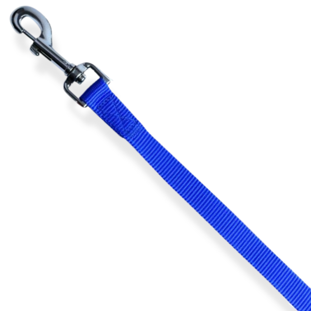 Topmast Hondenriem - Duurzaam Nylon - Sterke Musketonhaken - Blauw