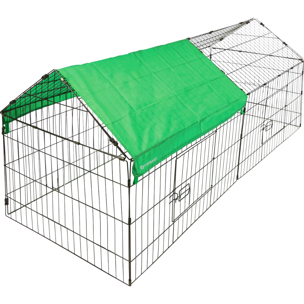 Topmast Konijnenren Patio - Puppyren - Verzinkt Metaal Maat XL - 220 x 103 x 85 cm