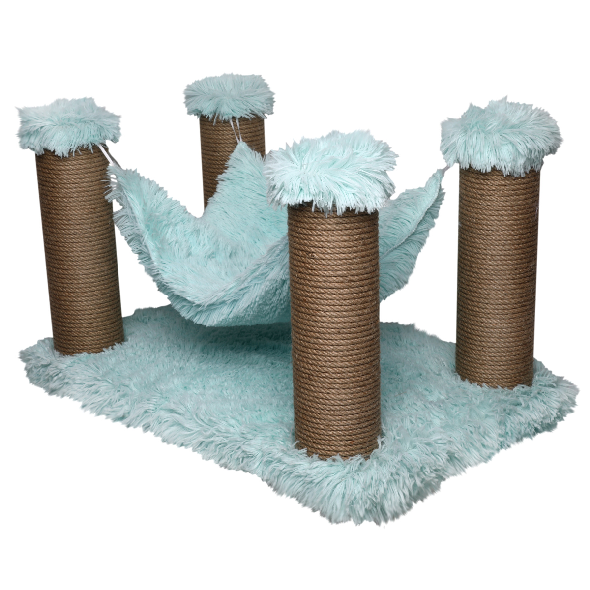 Topmast Krabpaal Fluffy Langhaar - Maui - Lichtblauw
