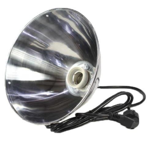 Topmast Warmtelamp Armatuur Extra grote kap + snoer en fitting