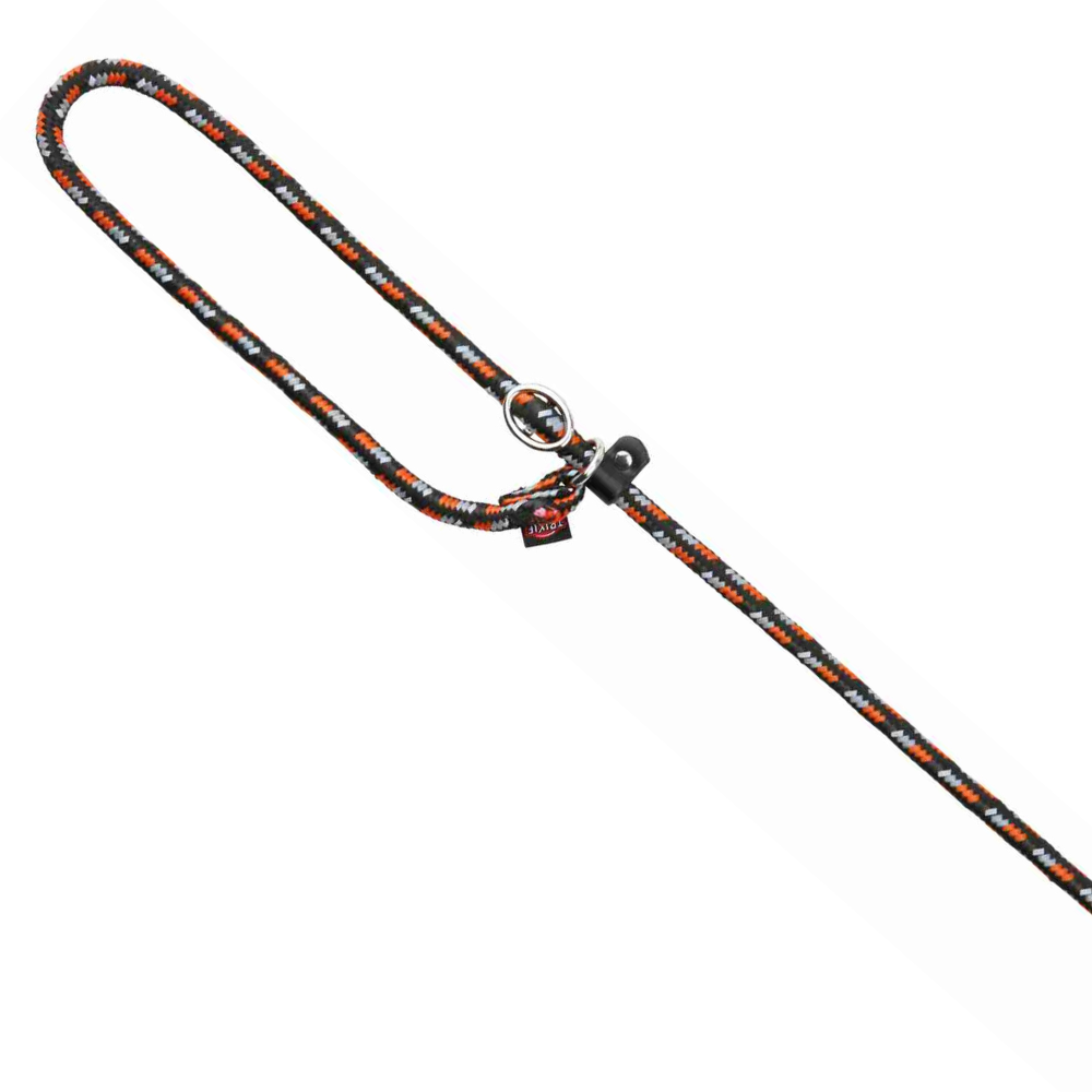 Retriever Looplijn - Nylon - Zwart en Oranje - 1.70 Meter - 8 MM