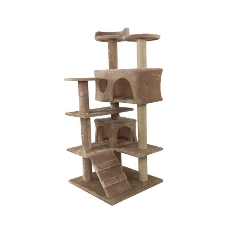  Topmast Krabpaal Mickey - Beige - 50 x 50 x 125 cm