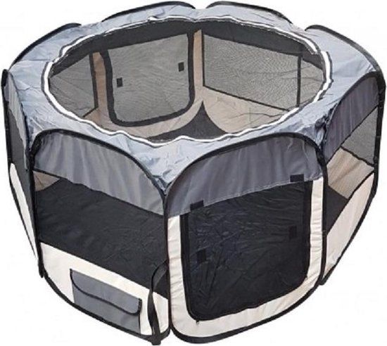 Topmast Nylon Puppyren - Grijs - 8 hoekig