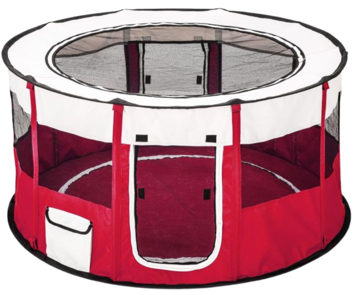 Topmast Nylon Puppyren - Rond - Opvouwbaar - Rood