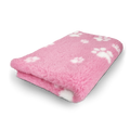 Vet Bed - Roze met Witte Pootjes - Antislip Hondenmat