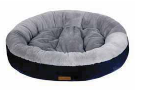 Topmast Comfort Donut - Supersoft Dierenmand - Blauw Grijs