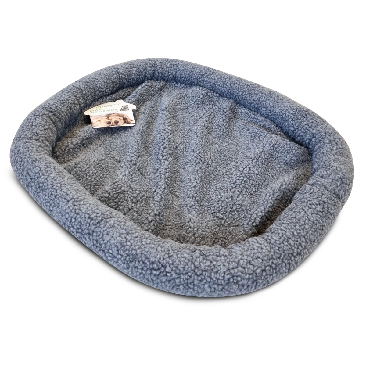Topmast Schapenvacht Dierenmand - Grijs - 40 x 35 x 6 cm