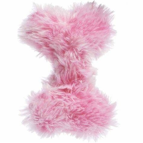 Topmast Pluche Puppy Bone - Met Pieper - Roze - 20 x 10 cm
