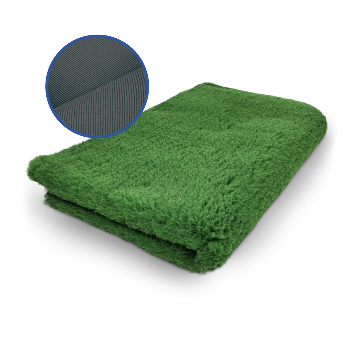 Vetbed PROF Groen Effen - Antislip Hondenmat - Extra Dik - 30 MM