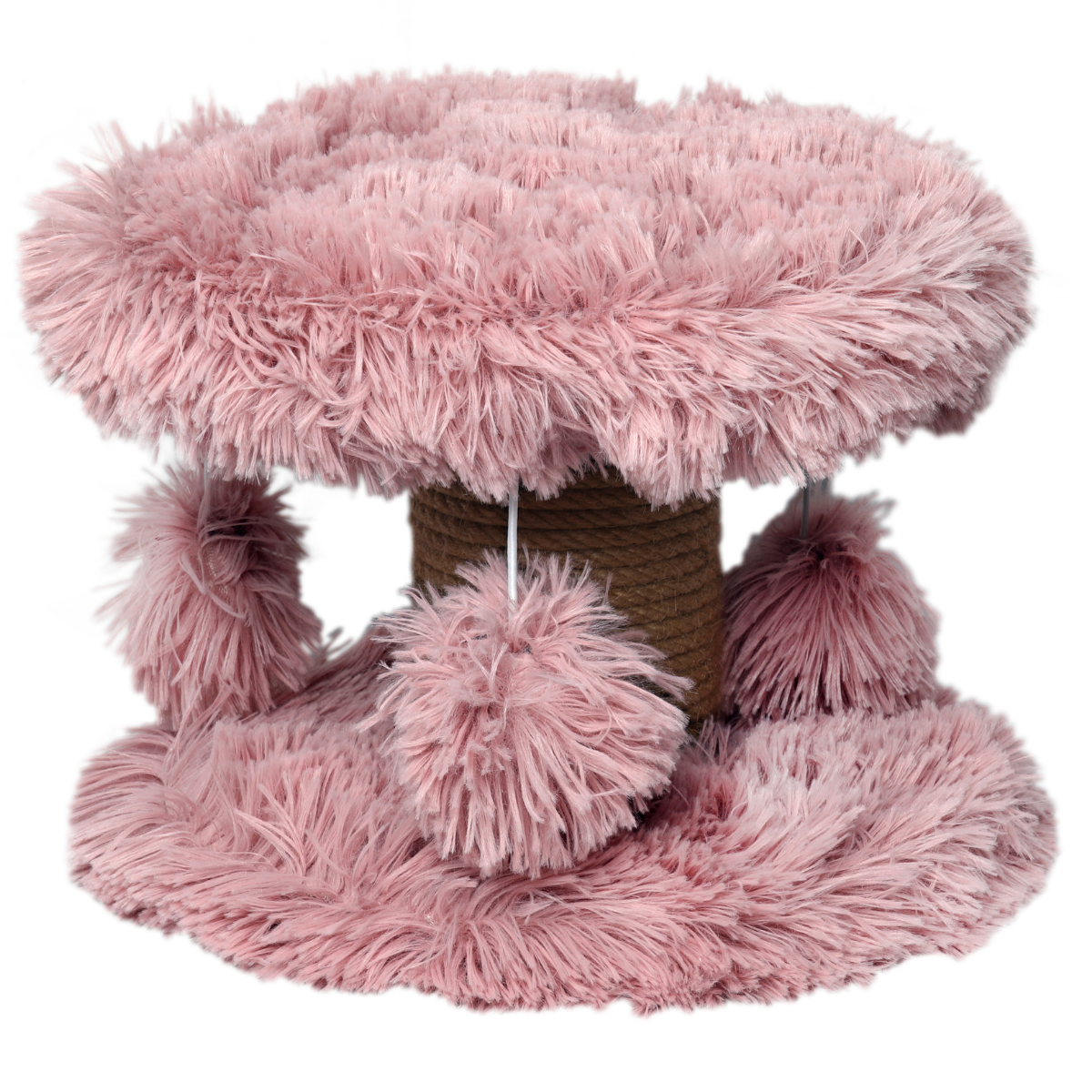 Topmast Krabpaal Fluffy Langhaar Lycia - Roze