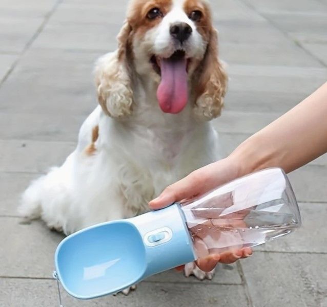  Drinkfles honden onderweg - Drinkfles honden  - 550 ML