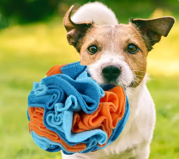 Trainingsbal Snuffelbal 15 cm voor kleine honden - Diverse kleuren