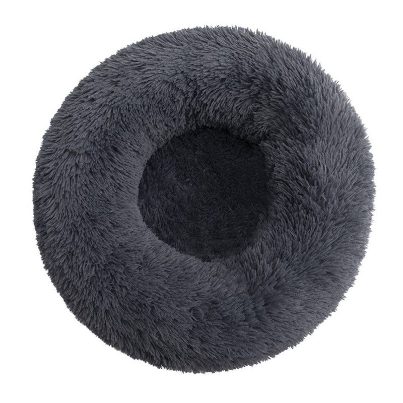 Topmast Fluffy Donut Dierenmand - Antraciet - Diverse Maten