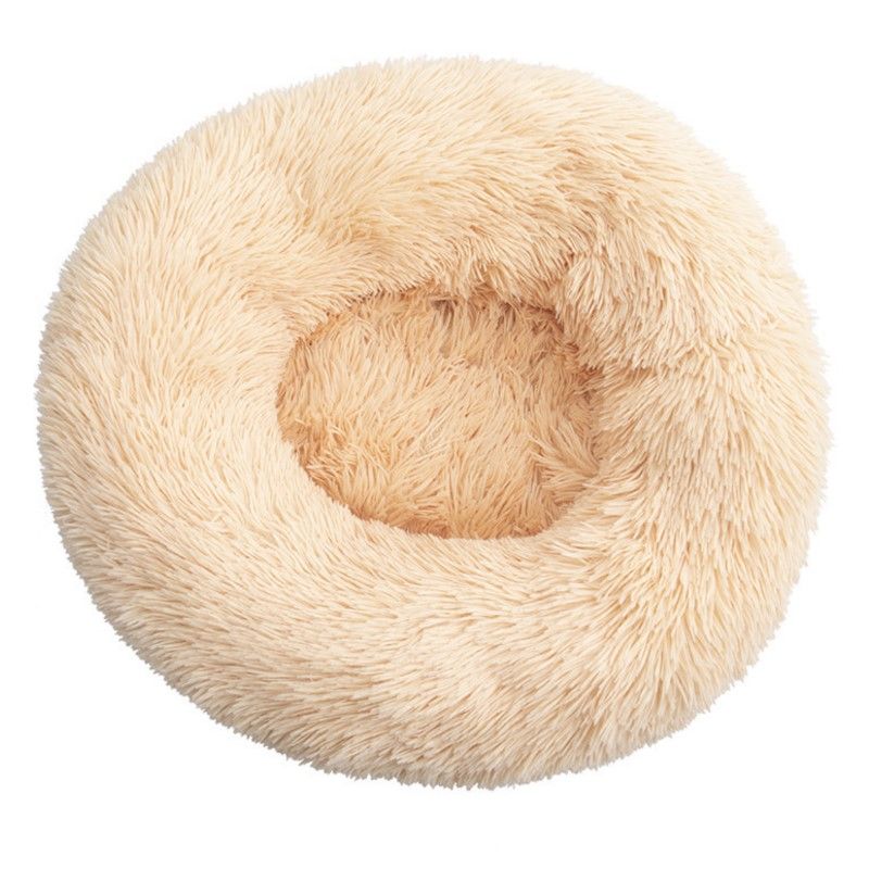 Topmast Fluffy Donut Dierenmand - Beige - Diverse Maten