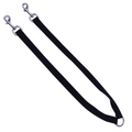 Topmast Koppellijn - Zwart - Duurzaam Nylon - Voor 2 Honden - Diverse Maten