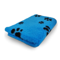 Vet Bed - Turquoise met Zwarte Pootjes - Antislip Hondenmat
