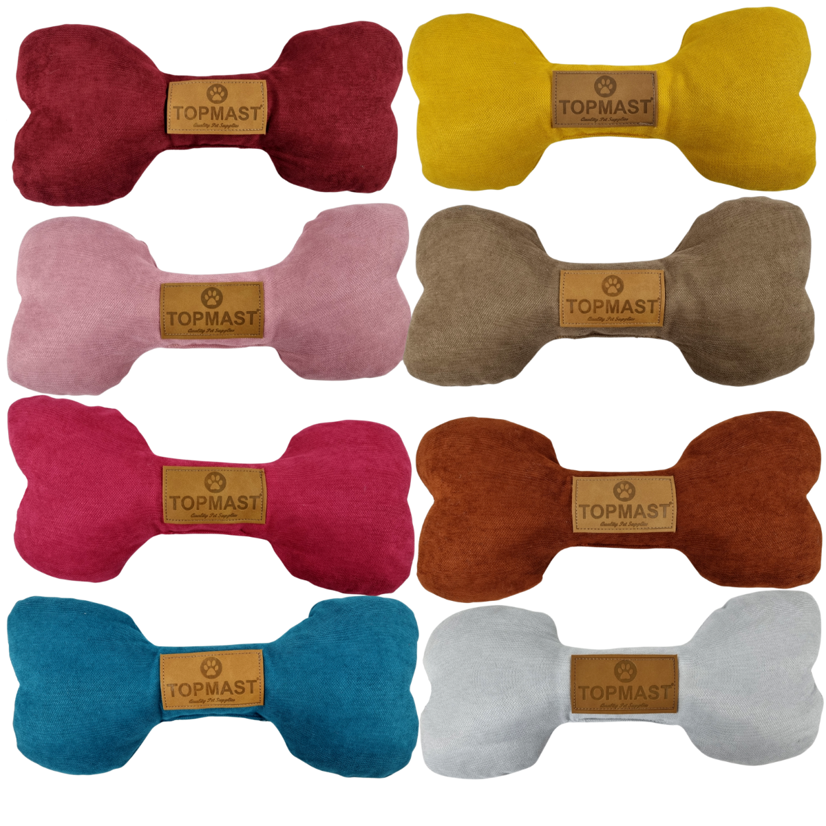 Topmast Bone XL - Zero Waste - 30 cm - Gerecycled Hondenspeelgoed