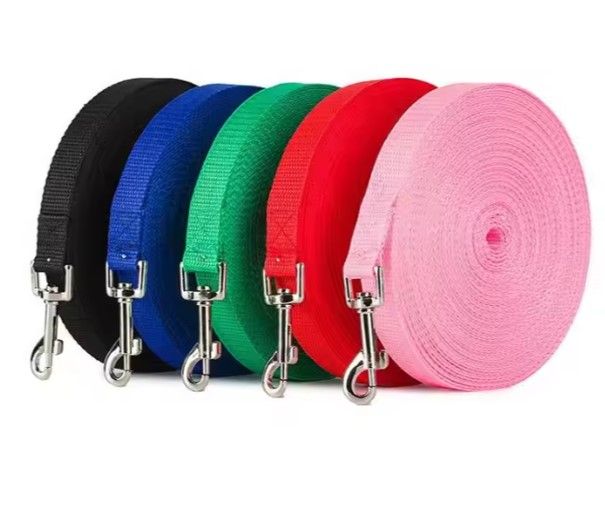 Trainingslijn 5 - 10 -15 - 20 Meter - Lange lijn - Gerecycled Nylon - Trainingslijn, speurlijn, oefenlijn - 2 cm breed - Diverse kleuren