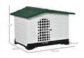 Topmast Hondenhok kunststof Rooftop - weersbestendig Large 111 x 84 x 80 cm - Antraciet