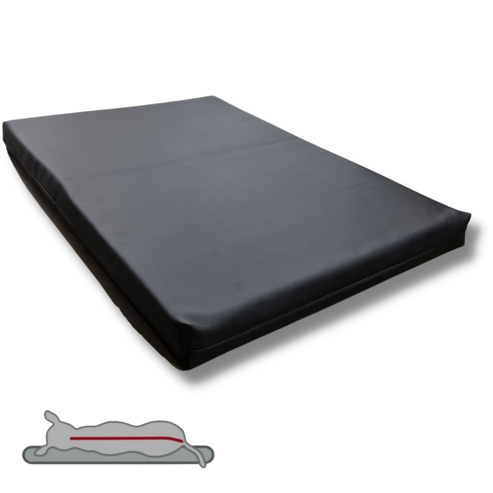 Topmast Orthopedisch Hondenbed Leatherlook - Zwart