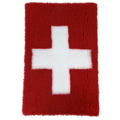 Vet Bed Zwitserse vlag - Latex anti-slip 150 x 100 cm